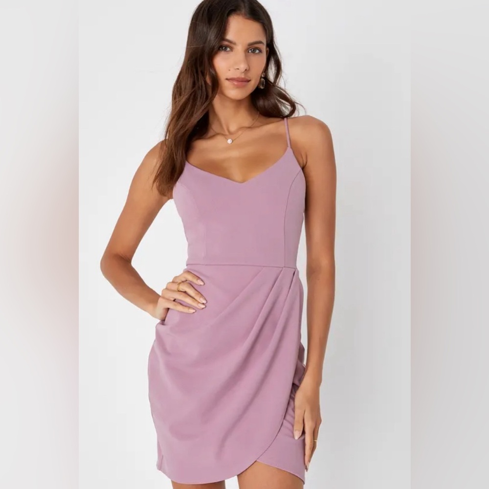 Lulus pink dress size small